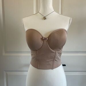 Le Mystere Strapless Bustier in Nude